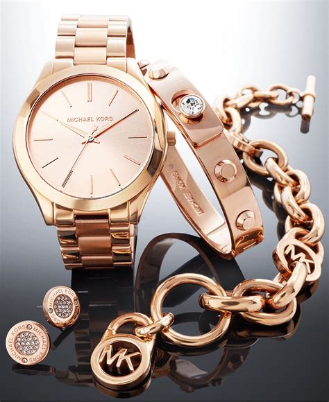 frauen uhren michael kors|michael kors rose gold set.